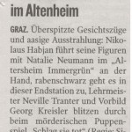 Kleine Zeitung, 30. Jänner 2009 Kleine Zeitung, 30. Jänner 2009